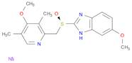 1H-Benzimidazole, 6-methoxy-2-[(R)-[(4-methoxy-3,5-dimethyl-2-pyridinyl)methyl]sulfinyl]-, sodium salt (1:1)