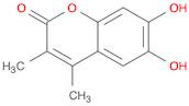 2H-1-Benzopyran-2-one, 6,7-dihydroxy-3,4-dimethyl-