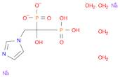 Phosphonic acid, P,P'-[1-hydroxy-2-(1H-imidazol-1-yl)ethylidene]bis-, sodium salt, hydrate (1:2:4)