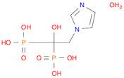 Phosphonic acid, P,P'-[1-hydroxy-2-(1H-imidazol-1-yl)ethylidene]bis-, hydrate (1:1)