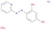 1,3-Benzenediol, 4-[2-(2-pyridinyl)diazenyl]-, sodium salt, hydrate (1:1:1)