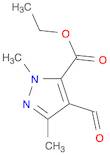 1H-Pyrazole-5-carboxylic acid, 4-formyl-1,3-dimethyl-, ethyl ester