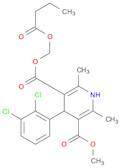 3,5-Pyridinedicarboxylic acid, 4-(2,3-dichlorophenyl)-1,4-dihydro-2,6-dimethyl-, 3-methyl 5-[(1-oxobutoxy)methyl] ester