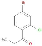 1-Propanone, 1-(4-bromo-2-chlorophenyl)-