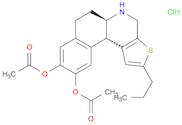 Benzo[f]thieno[2,3-c]quinoline-9,10-diol, 4,5,5a,6,7,11b-hexahydro-2-propyl-, 9,10-diacetate, hydr…