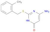 4(3H)-Pyrimidinone, 6-amino-2-[[(2-methylphenyl)methyl]thio]-