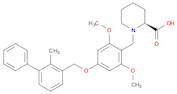 (2S)-1-[[2,6-Dimethoxy-4-[(2-methyl[1,1'-biphenyl]-3-yl)methoxy]phenyl]methyl]-2-piperidinecarboxylic acid