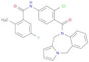 Benzamide, N-[3-chloro-4-(5H-pyrrolo[2,1-c][1,4]benzodiazepin-10(11H)-ylcarbonyl)phenyl]-5-fluoro-2-methyl-