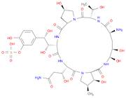 Pneumocandin A0, 1-[(4R,5R)-4,5-dihydroxy-L-ornithine]-4-[(4S)-4-hydroxy-4-[4-hydroxy-3-(sulfooxy)phenyl]-L-threonine]-