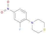 Thiomorpholine, 4-(2-fluoro-4-nitrophenyl)-