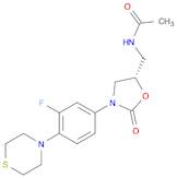 Acetamide, N-[[(5S)-3-[3-fluoro-4-(4-thiomorpholinyl)phenyl]-2-oxo-5-oxazolidinyl]methyl]-