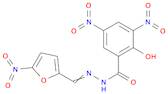 Benzoic acid, 2-hydroxy-3,5-dinitro-, 2-[(5-nitro-2-furanyl)methylene]hydrazide