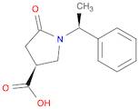 3-Pyrrolidinecarboxylic acid, 5-oxo-1-[(1S)-1-phenylethyl]-, (3S)-