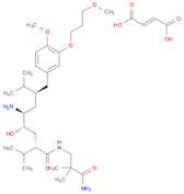 Benzeneoctanamide, δ-amino-N-(3-amino-2,2-dimethyl-3-oxopropyl)-γ-hydroxy-4-methoxy-3-(3-methoxypropoxy)-α,ζ-bis(1-methylethyl)-, (αS,γS,δS,ζS)-, (2E)-2-butenedioate (2:1)