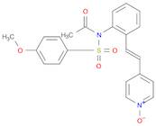 Acetamide, N-[(4-methoxyphenyl)sulfonyl]-N-[2-[(1E)-2-(1-oxido-4-pyridinyl)ethenyl]phenyl]-