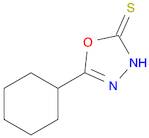 1,3,4-Oxadiazole-2(3H)-thione, 5-cyclohexyl-