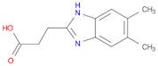 1H-Benzimidazole-2-propanoic acid, 5,6-dimethyl-