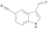 1H-Indole-5-carbonitrile, 3-formyl-