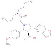 3-Pyrrolidinecarboxylic acid, 4-(1,3-benzodioxol-5-yl)-1-[2-(dibutylamino)-2-oxoethyl]-2-(4-methoxyphenyl)-, (2R,3R,4S)-
