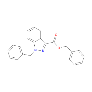 1H-Indazole-3-carboxylic acid, 1-(phenylmethyl)-, phenylmethyl ester