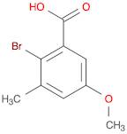 Benzoic acid, 2-bromo-5-methoxy-3-methyl-