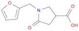 3-Pyrrolidinecarboxylic acid, 1-(2-furanylmethyl)-5-oxo-