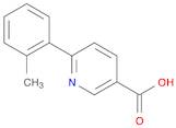 3-Pyridinecarboxylic acid, 6-(2-methylphenyl)-