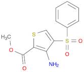 2-Thiophenecarboxylic acid, 3-amino-4-(phenylsulfonyl)-, methyl ester