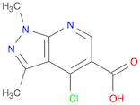 1H-Pyrazolo[3,4-b]pyridine-5-carboxylic acid, 4-chloro-1,3-dimethyl-