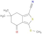 Benzo[c]thiophene-1-carbonitrile, 4,5,6,7-tetrahydro-6,6-dimethyl-3-(methylthio)-4-oxo-
