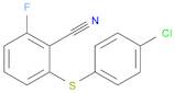 Benzonitrile, 2-[(4-chlorophenyl)thio]-6-fluoro-