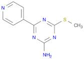 1,3,5-Triazin-2-amine, 4-(methylthio)-6-(4-pyridinyl)-