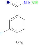 Benzenecarboximidamide, 3-fluoro-4-methyl-, hydrochloride (1:1)