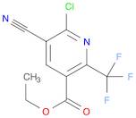 3-Pyridinecarboxylic acid, 6-chloro-5-cyano-2-(trifluoromethyl)-, ethyl ester