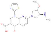 1,8-Naphthyridine-3-carboxylic acid, 1,4-dihydro-7-[(3S,4S)-3-methoxy-4-(methylamino)-1-pyrrolidinyl]-4-oxo-1-(2-thiazolyl)-
