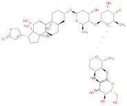 Card-20(22)-enolide, 3-[(O-β-D-glucopyranosyl-(1→4)-O-3-O-acetyl-2,6-dideoxy-β-D-ribo-hexopyranosyl-(1→4)-O-2,6-dideoxy-β-D-ribo-hexopyranosyl-(1→4)-2,6-dideoxy-β-D-ribo-hexopyranosyl)oxy]-12,14-dihydroxy-, (3β,5β,12β)-