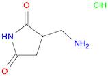 2,5-Pyrrolidinedione, 3-(aminomethyl)-, hydrochloride (1:1)