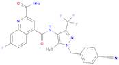 2,4-Quinolinedicarboxamide, N4-[1-[(4-cyanophenyl)methyl]-5-methyl-3-(trifluoromethyl)-1H-pyrazol-4-yl]-7-fluoro-