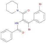 Benzamide, N-[(1Z)-2-bromo-2-(3-bromophenyl)-1-(1-piperidinylcarbonyl)ethenyl]-