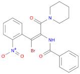 Benzamide, N-[(1Z)-2-bromo-2-(2-nitrophenyl)-1-(1-piperidinylcarbonyl)ethenyl]-