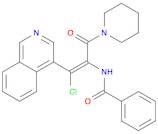 Benzamide, N-[(1Z)-2-chloro-2-(4-isoquinolinyl)-1-(1-piperidinylcarbonyl)ethenyl]-