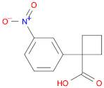 Cyclobutanecarboxylic acid, 1-(3-nitrophenyl)-