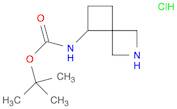 Carbamic acid, N-2-azaspiro[3.3]hept-5-yl-, 1,1-dimethylethyl ester, hydrochloride (1:1)