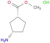 Cyclopentanecarboxylic acid, 3-amino-, methyl ester, hydrochloride (1:1), (1R,3S)-