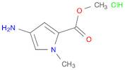1H-Pyrrole-2-carboxylic acid, 4-amino-1-methyl-, methyl ester, hydrochloride (1:1)