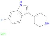 1H-Indole, 6-fluoro-3-(4-piperidinyl)-, hydrochloride (1:1)