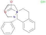 2(1H)-Isoquinolinecarboxylic acid, 3,4-dihydro-1-phenyl-, (3R)-1-azabicyclo[2.2.2]oct-3-yl ester, hydrochloride (1:1), (1S)-