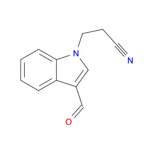 1H-Indole-1-propanenitrile, 3-formyl-