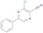 2-Pyrazinecarbonitrile, 3-chloro-5-phenyl-
