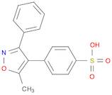 Benzenesulfonic acid, 4-(5-methyl-3-phenyl-4-isoxazolyl)-